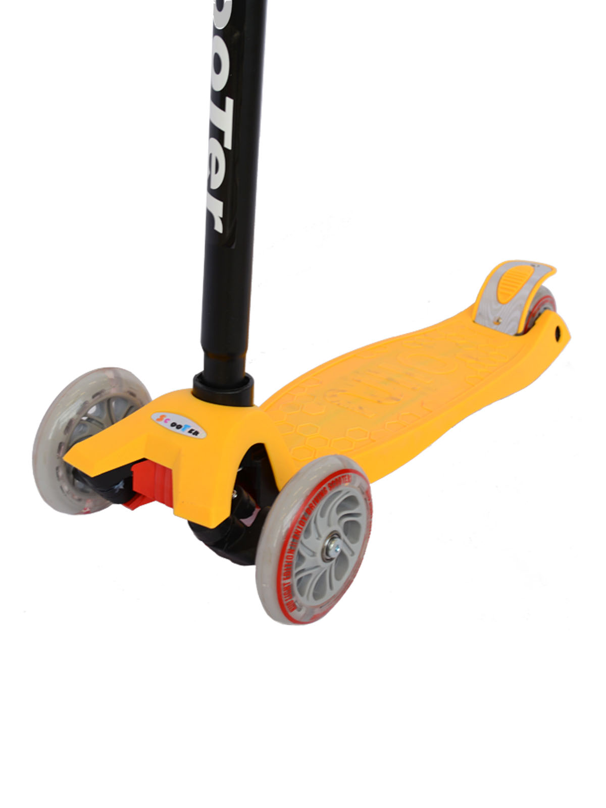 Самокат 3-х колесный JP-MG-03NP желтый /уп 6/ 