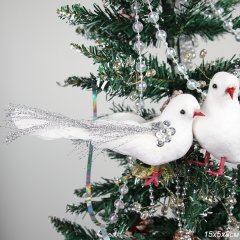 Новогоднее украшение Птица счастья 15 см ЦЕНА указана за 1шт / SH0938 /уп 2/600/121867