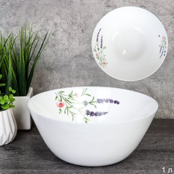 Тарелка глубокая суповая 980 мл 178 мм Дэй / LYGW70 (2027) /уп 6/48/ Лаванда/735553