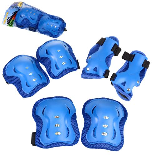 Защита для катания на роликах и велосипеде 6 предметов. 15лет и старше / Yan-58Big-BL /уп 100/ синий