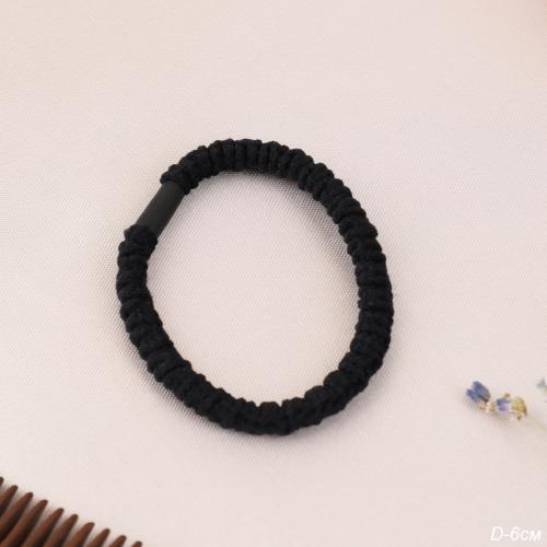 Резинка для волос 6 см черная / NSAF-41F /уп 100/