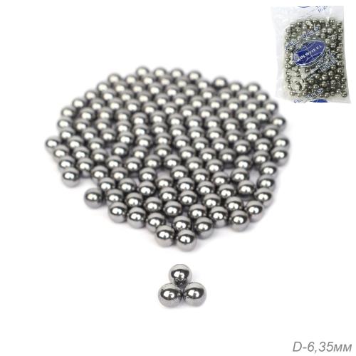 Шарики подшипника 6.35MM. 144 шарика в упаковке. /уп 12/120/