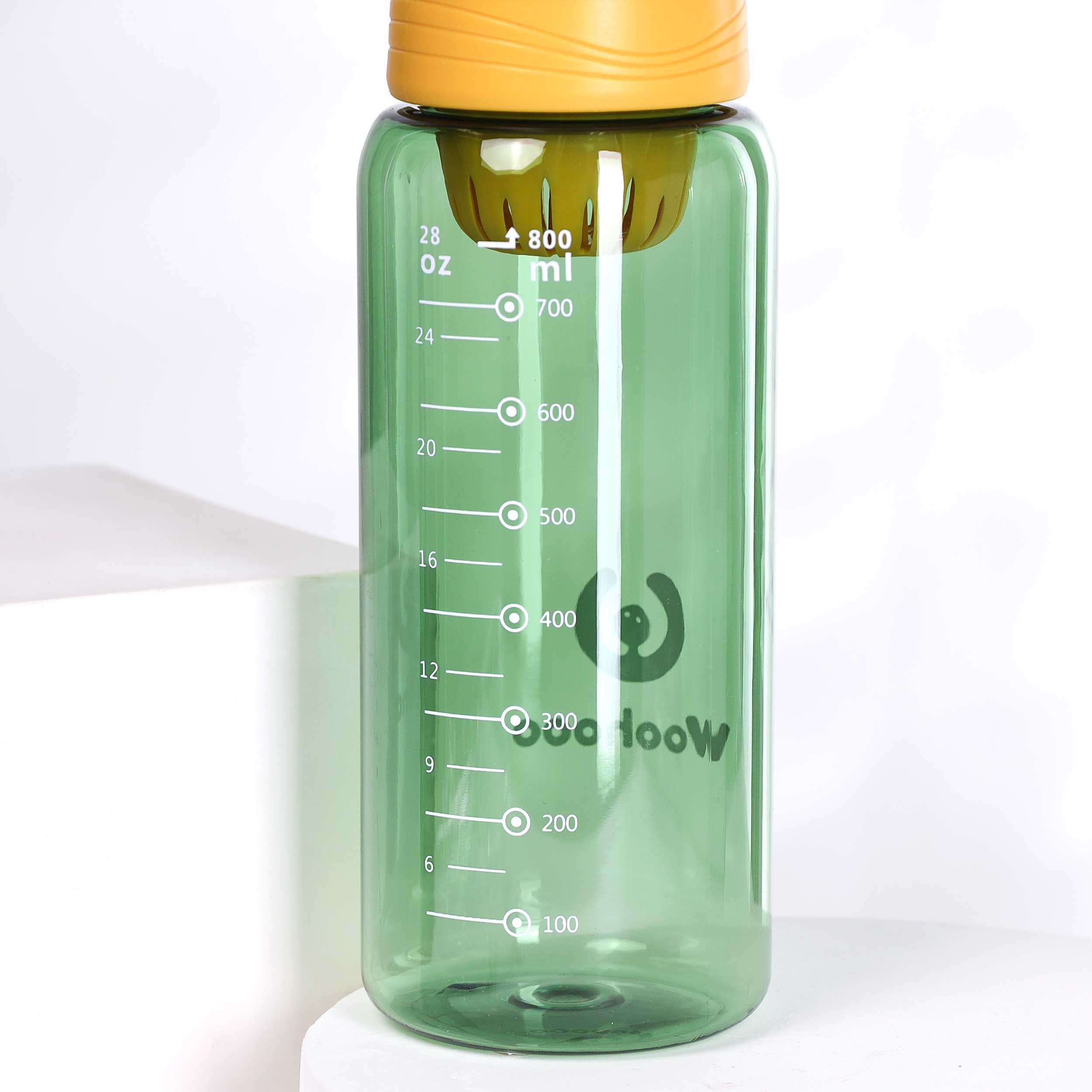 Бутылка для воды 800 ml Вуухууу-Woohooo / Пищевой PP / уп 60 / Зеленый / АКЦИЯ