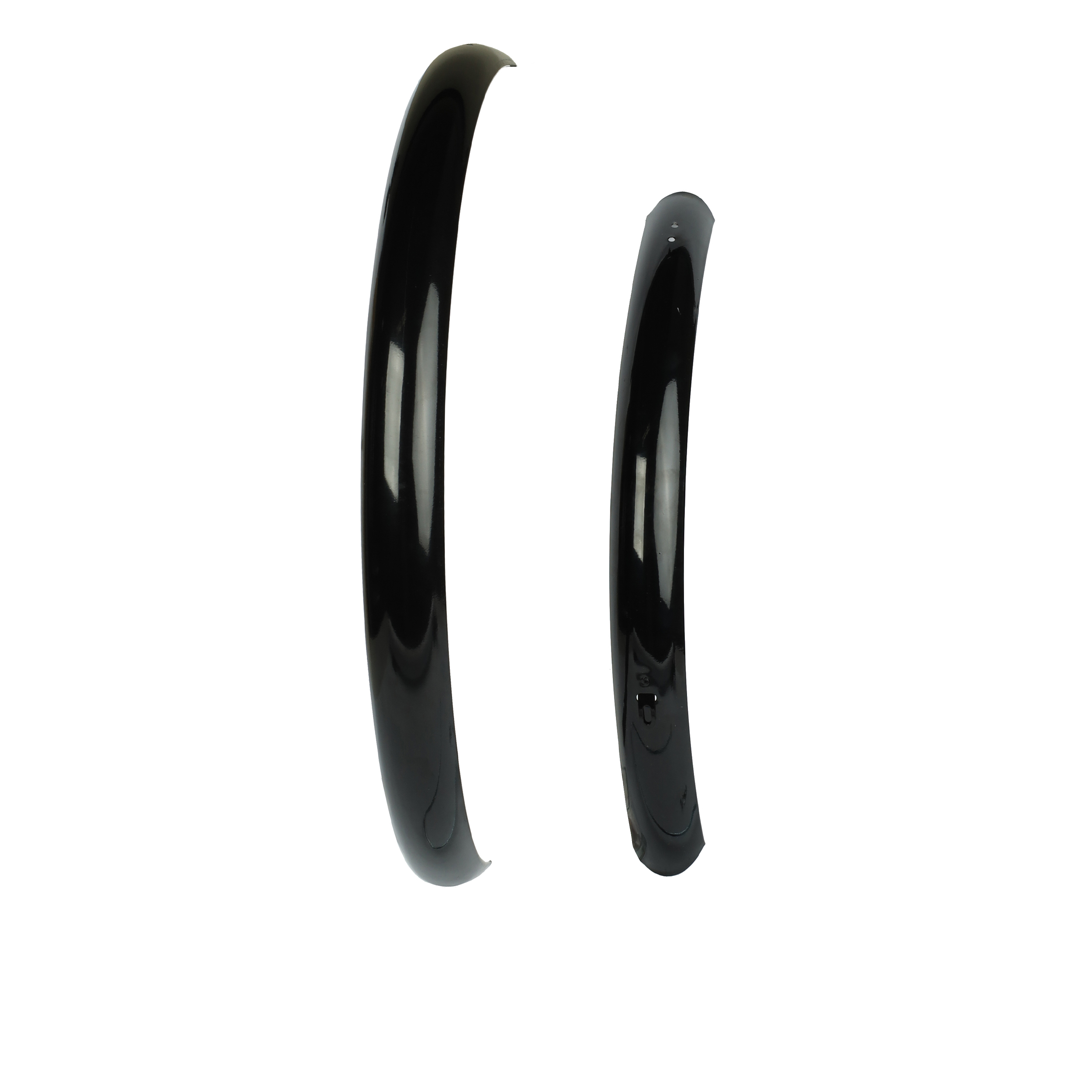 Крылья для велосипеда с колёсами на 24" полноразмерные, Ширина: 48мм, Сталь, комплект 2 шт, Цвет: черный /уп 25 /