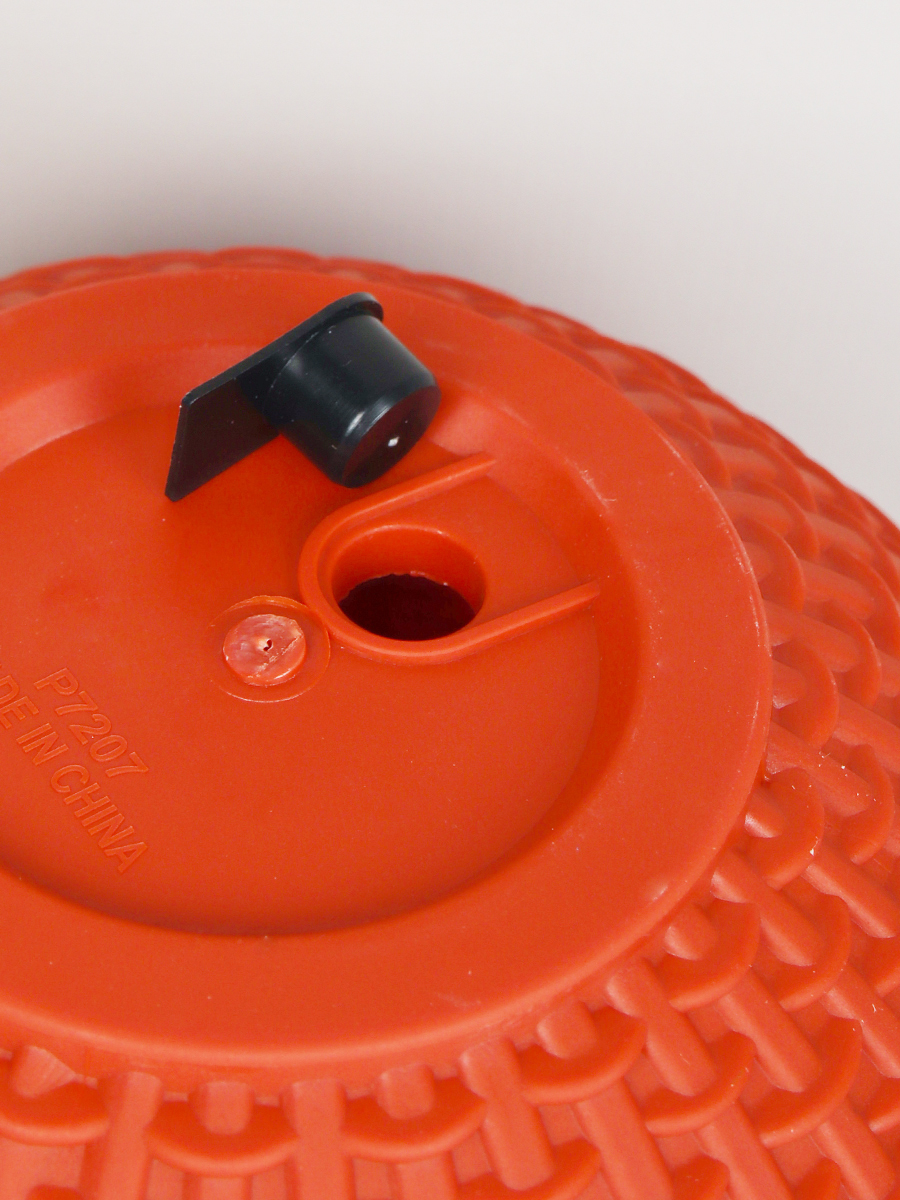 Кашпо подвесное пластик 16х11 см ОРАНЖЕВЫЙ 1,2 литра / P7207 /уп 160/753929     