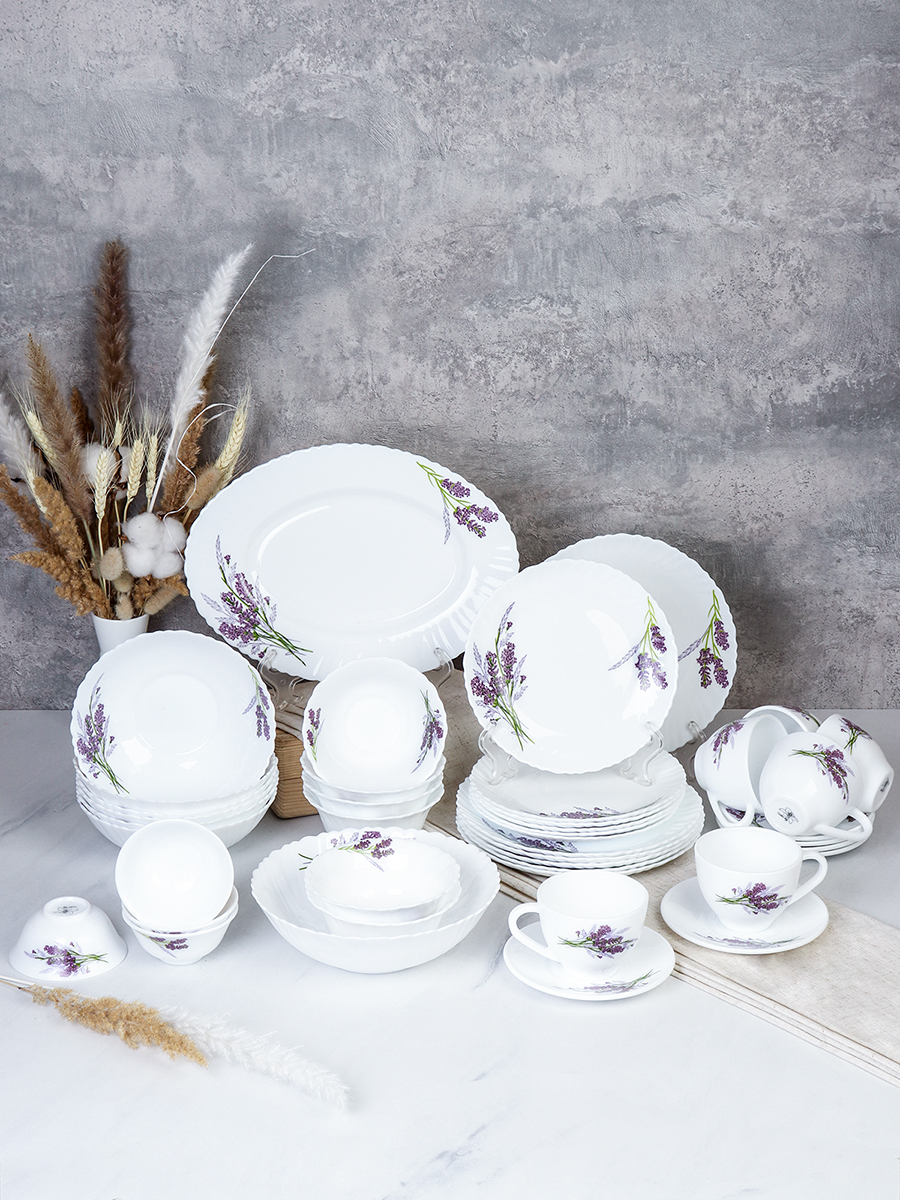 Столовый набор 42 предмета / GRAY 42/4-120/ (7131-3) /уп1/ Букет лаванды