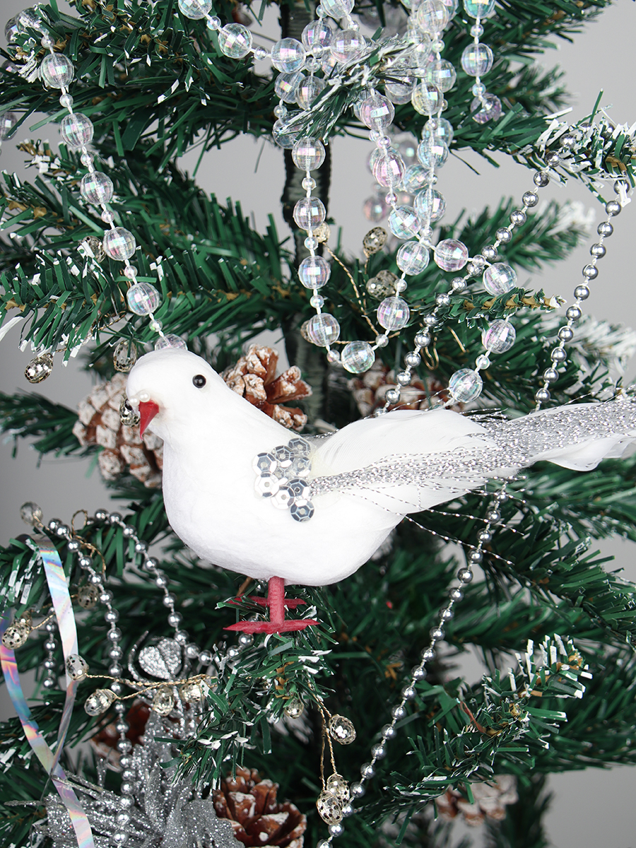 Новогоднее украшение Птица счастья 15 см ЦЕНА указана за 1шт / SH0938 /уп 2/600/121867