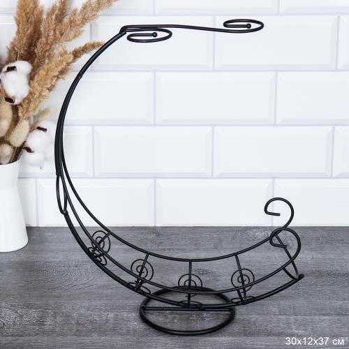 Подставка для вина и 2х фужеров Корабль Блэк / GB-T-3325 /уп 30/ металл/ 0,387