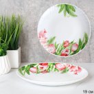 Набор тарелок 6 штук 190 мм / LHP-75 (7259) /уп 12/ Тюльпаны