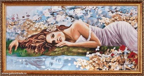 Картина гобелен 40x80 Отражение / E072/ 10039-1/