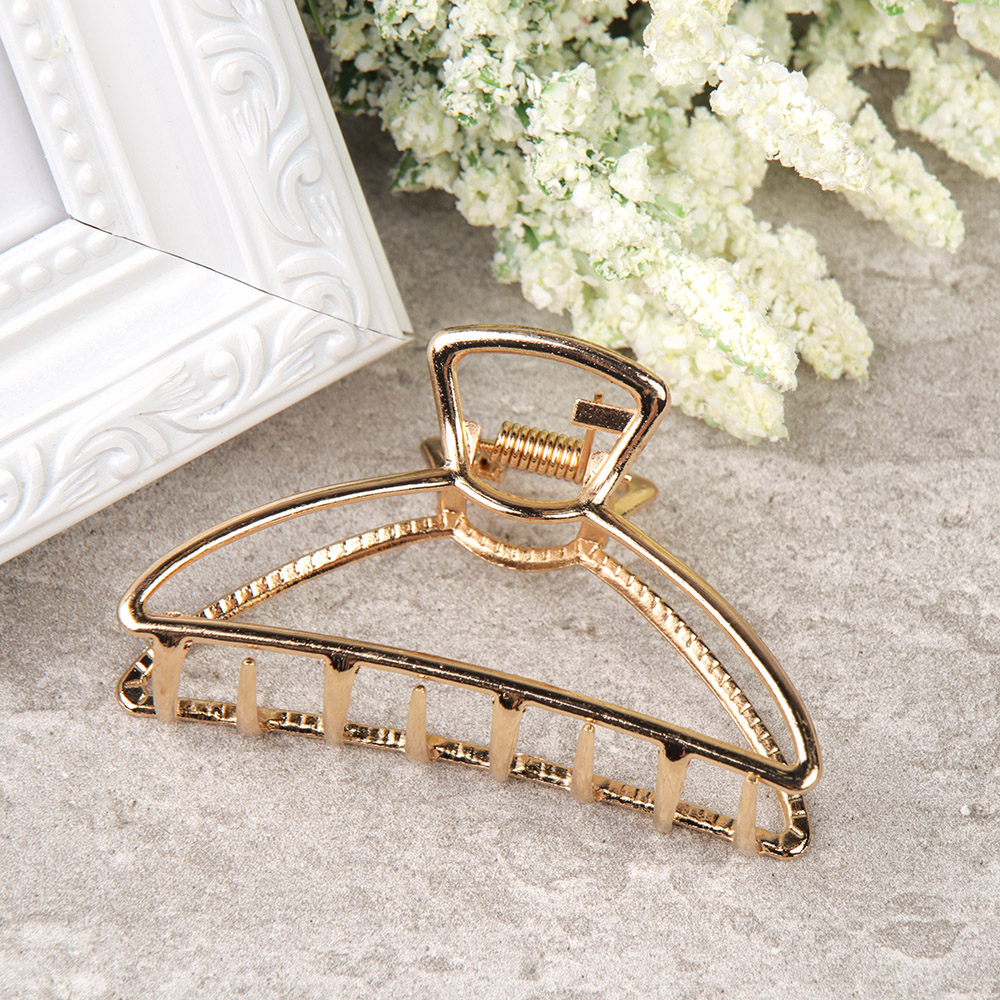 Краб для волос 7,5 см / NK-9 /уп 12/металл/золото