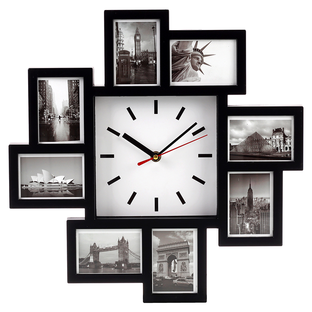 Часы-фоторамка настенные / R8268A /уп 12/ 8 фото