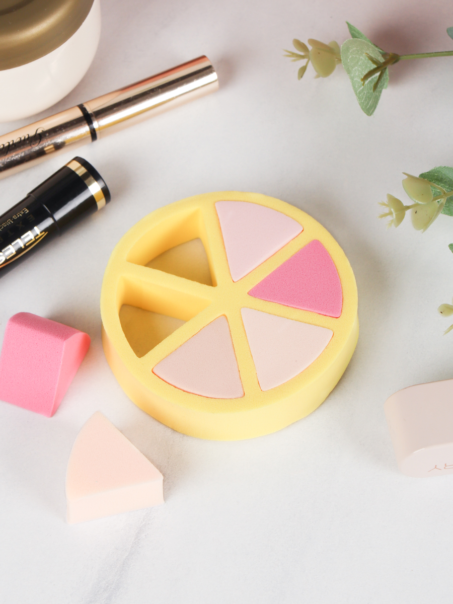 Спонж для макияжа набор 6 штук / GESSIE-7 /уп 20/250/726820