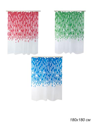 Шторка для ванной 180х180 см Марсельеза / 461-042 /уп 12/