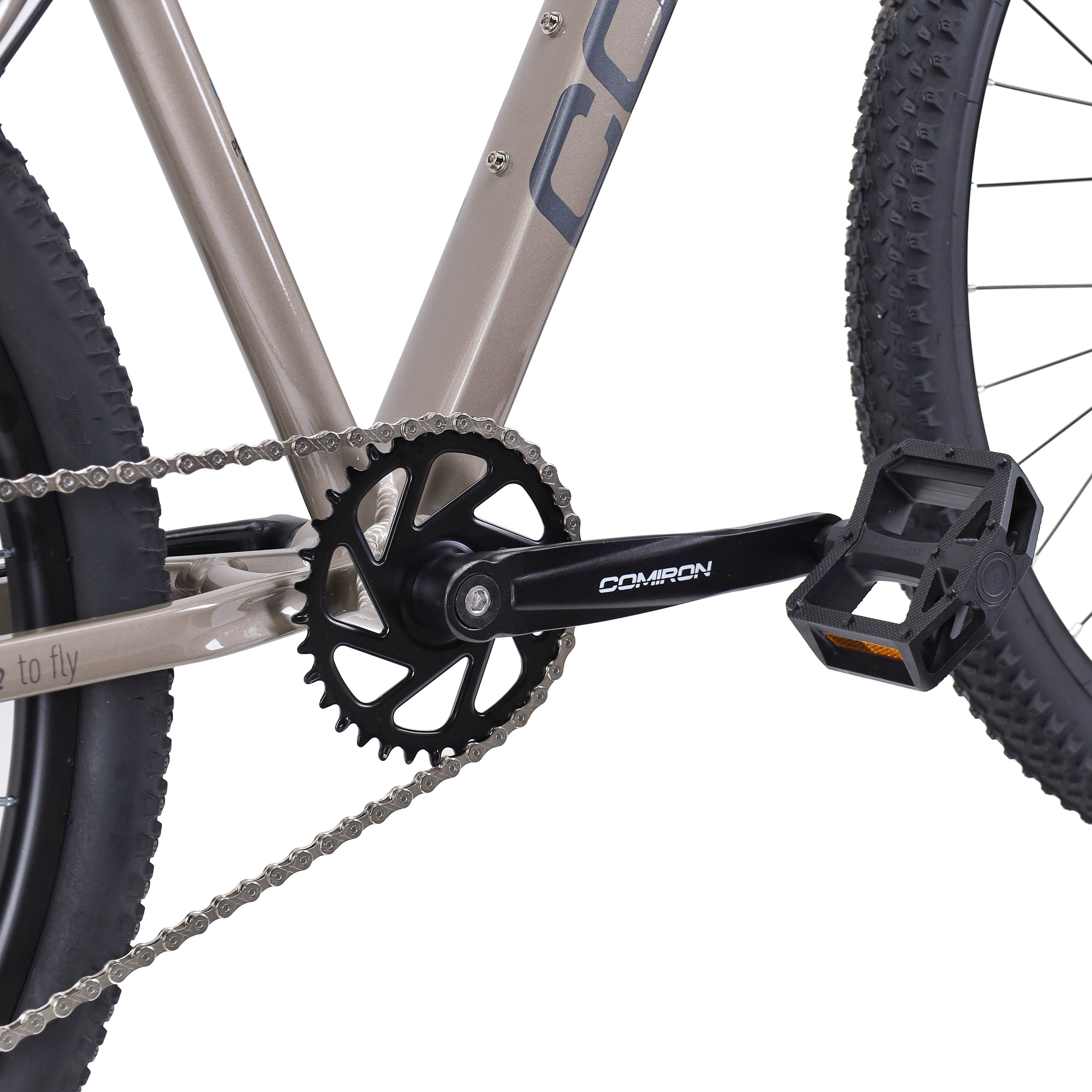 Велосипед 27,5" рама 17" 1x10sp COMIRON DESIRE серый тёплый