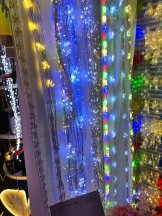 Гирлянда каскад светодиодная 2 м 400 LED 8 режимов / GNS-2030 /уп 100/теплый свет /коробка Новогодняя