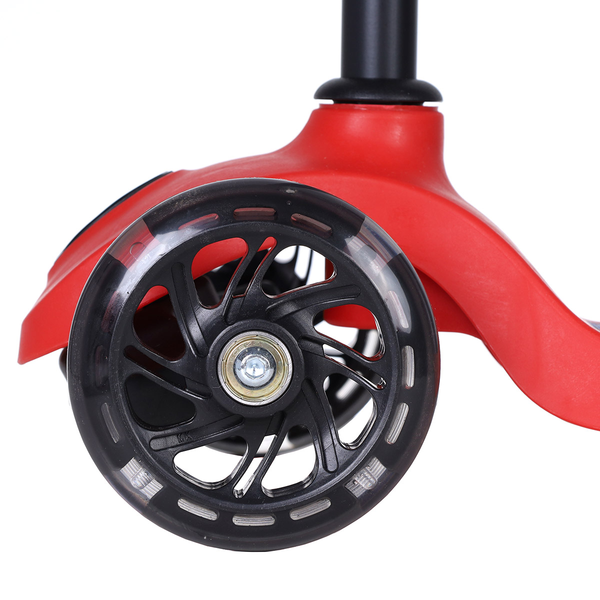 Самокат трехколесный облегчённый для детей от 2-х лет Yeenot GT2018-16, нагрузка до 30кг, вес 1,4кг, светящиеся колёса PU110мм, цвет Космос БК/уп10