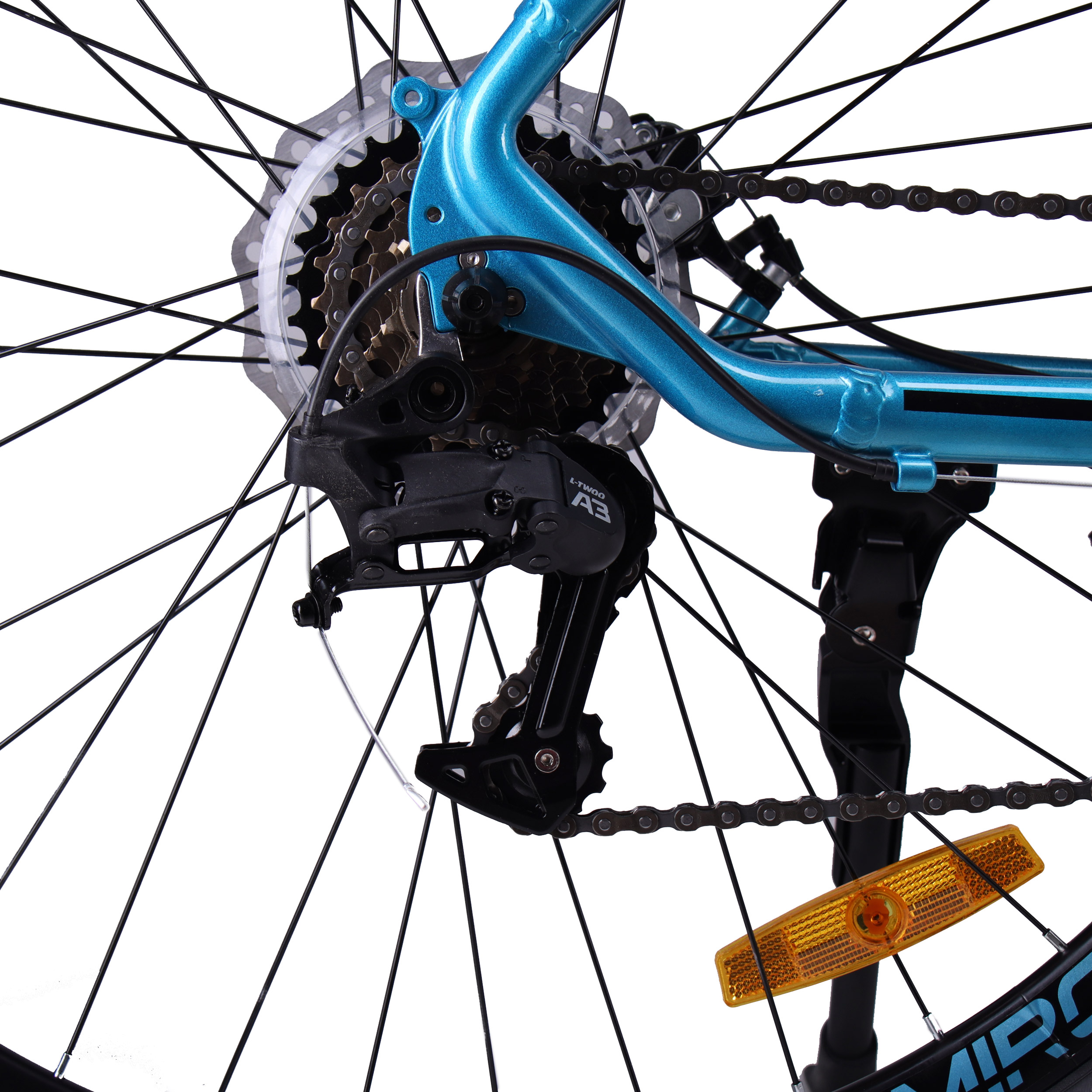 Велосипед 29" рама 19" 24sp CG990 BC COMIRON GENESIS голубой кристальный чёрный жемчужный металлик