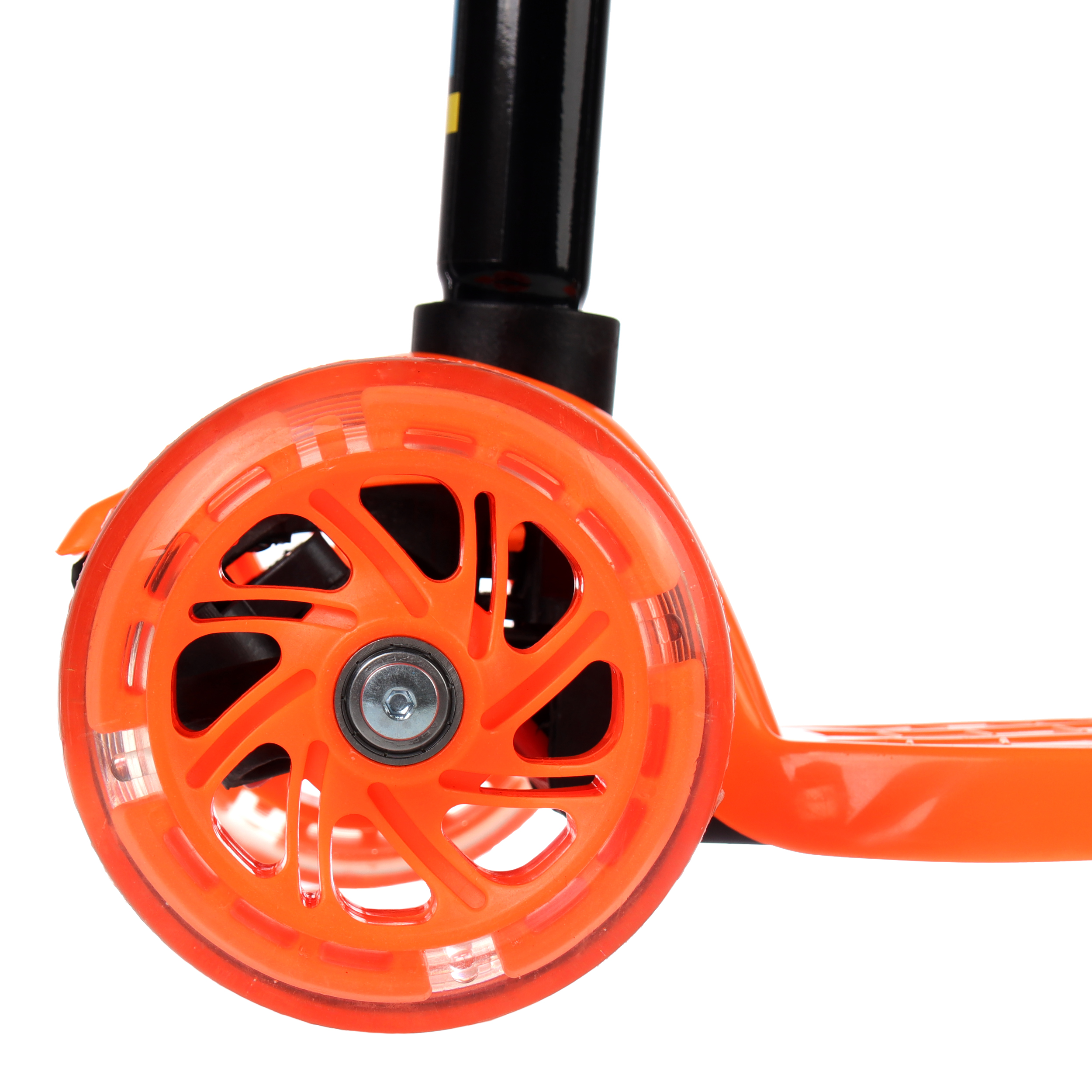 Самокат трехколесный от 3-х лет Yeenot Kids GT4108, до 50кг, вес 2.3кг, свет. колёса PU 116мм ABEC7, оранжевый, БК/уп10/ АКЦИЯ!