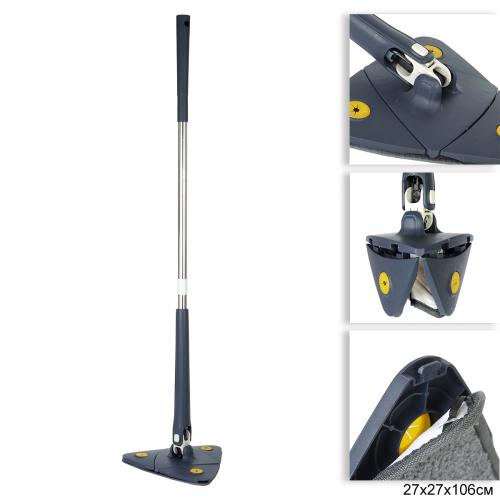 Швабра с отжимом Треугольник 27х27x105 см / HL-8 /уп 30 / АКЦИЯ