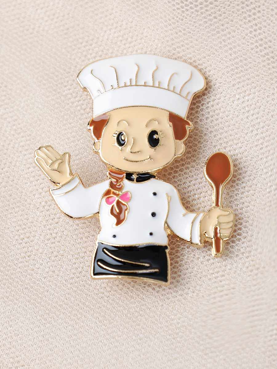 Брошь Шеф-повар / 4848-4 /уп 24/