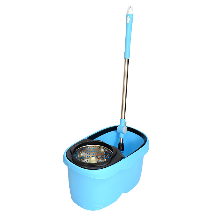 Ведро с отжимом и шваброй центрифуга нерж / VQ-569 /уп 20/АКЦИЯ