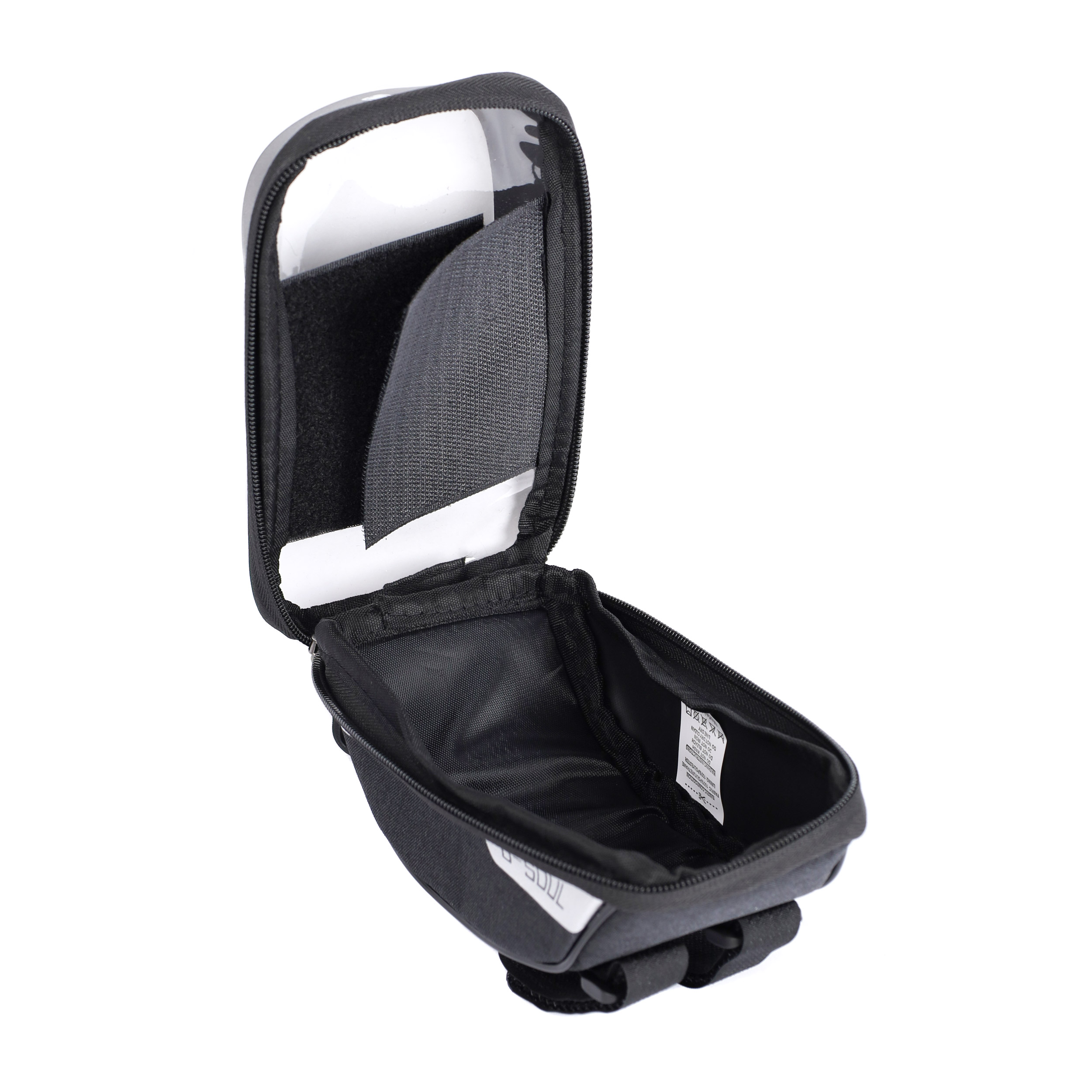 Сумка велосипедная на руль COMIRON материал 600D Oxford Cloth, отсек для смартфона на молнии, Размер 10х9х18см, /уп 80/