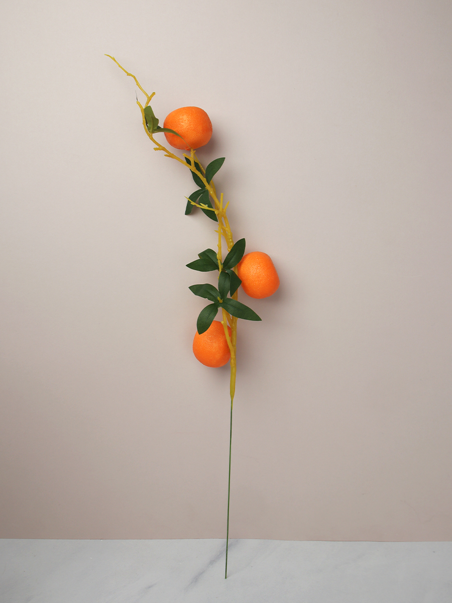 Растение искусственное Мандарин 3 ягоды 53 см / GTN-3 /уп 10/800/