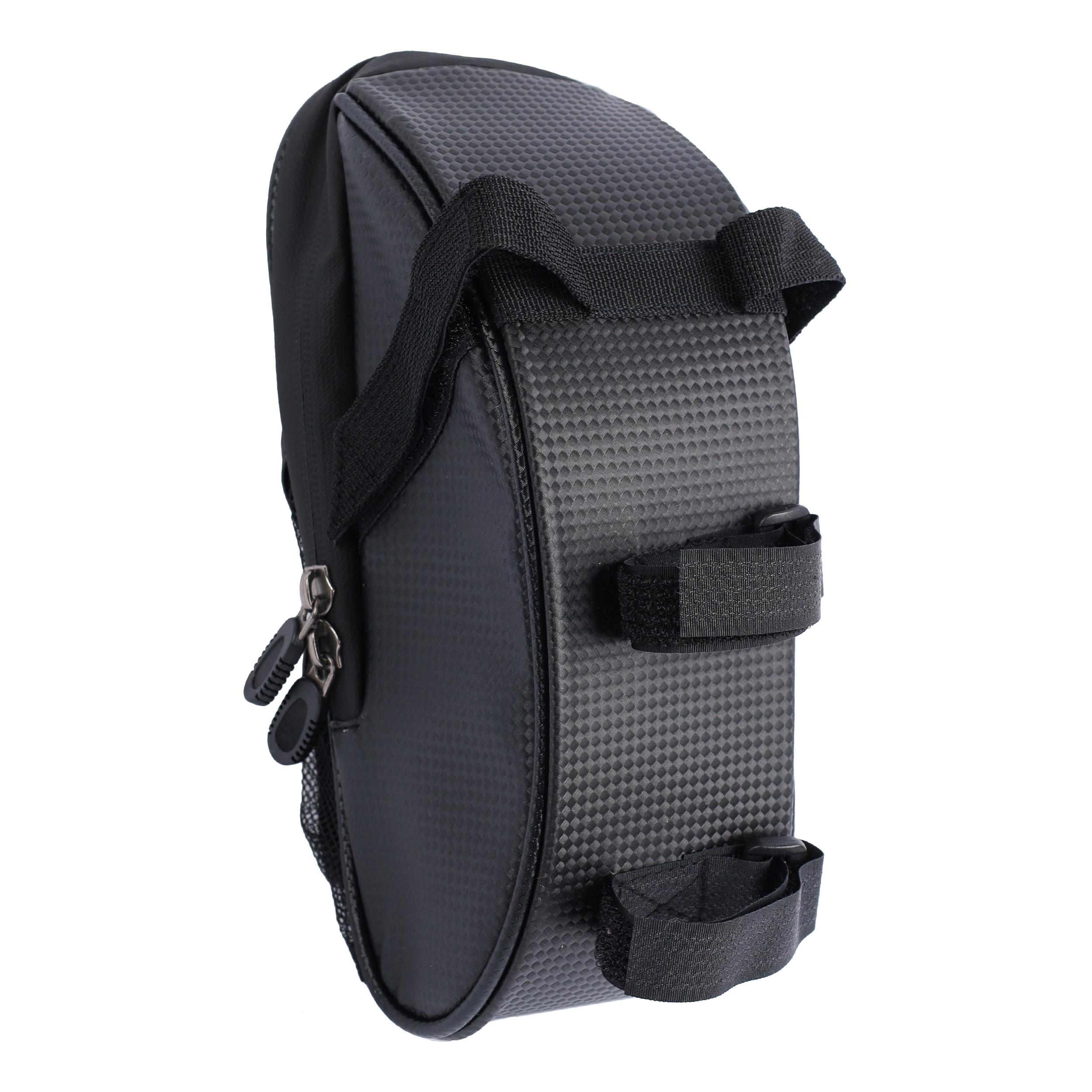 Сумка велосипедная подседельная WOLF BASE, отделение на молнии, дополнительный отсек из сетки под бутылку. 25*9*10см. /уп 50/