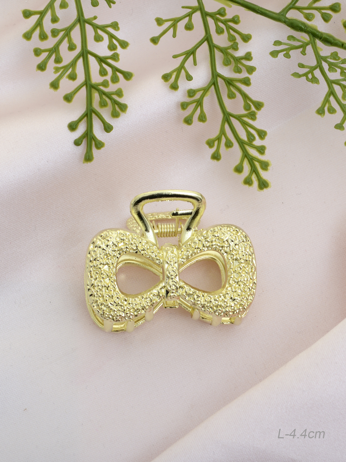 Крабик для волос 4 см Бант / GTJ-17 /уп 12/металл