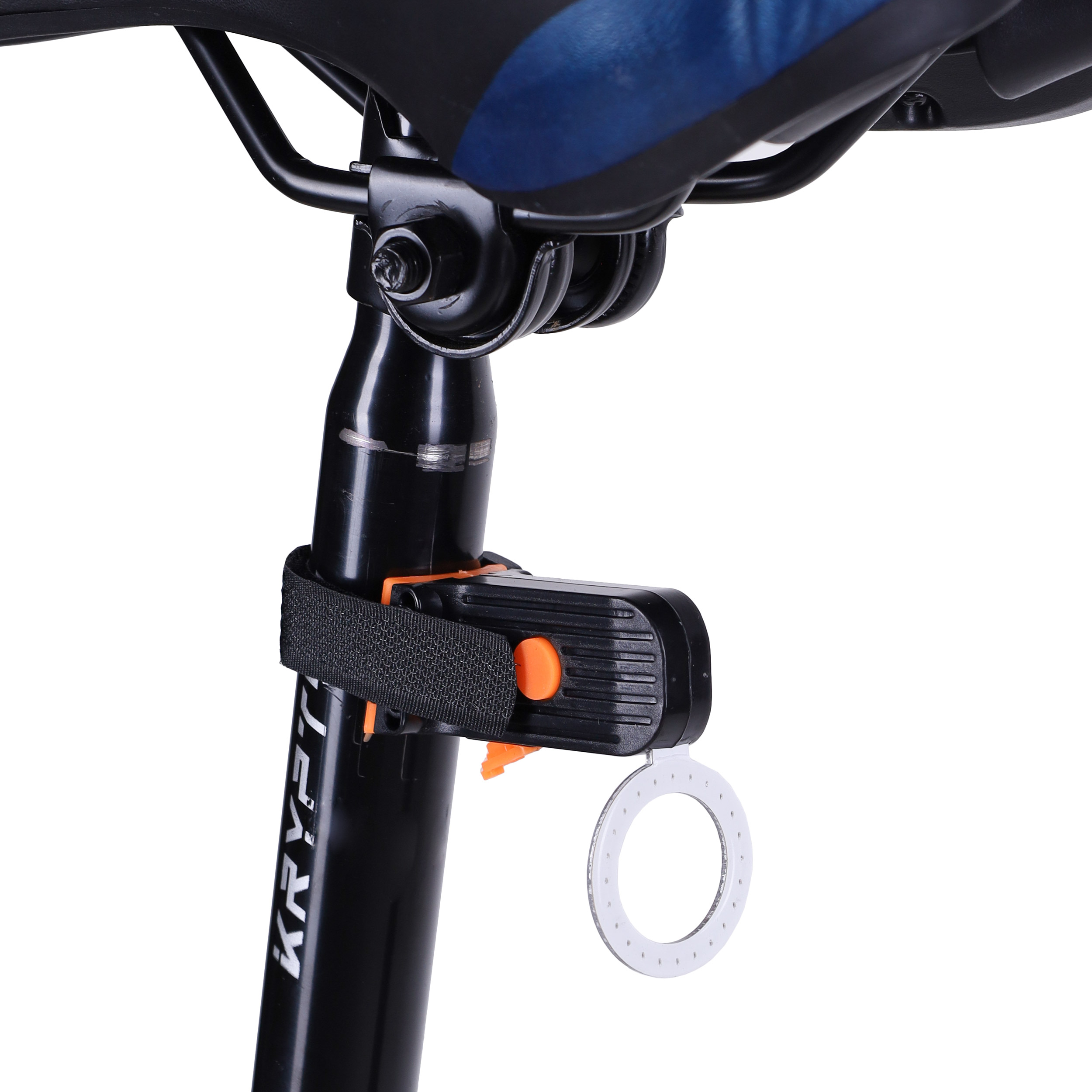 Фонарь задний COMIRON "RING" суперлегкий; свет LED; аккум 250mAh; влагозащита IP64. /уп 100/