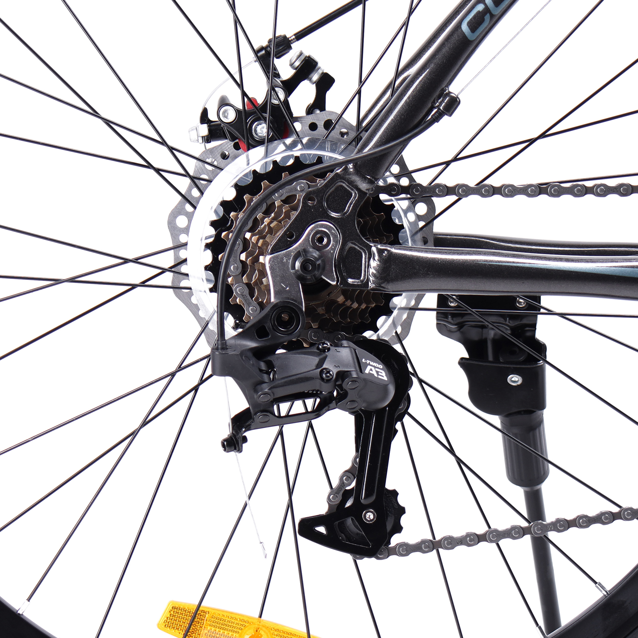 Велосипед 26" рама 17" 24sp GT2624 C COMIRON JACK угольный серебристый пайн металлик