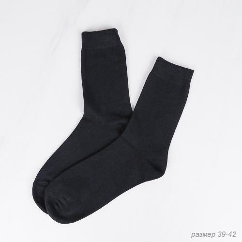 Носки мужские р. 39-42 набор 12 штук черные / 1408-B /уп 50/ХЛОПОК 80% 23 февраля
