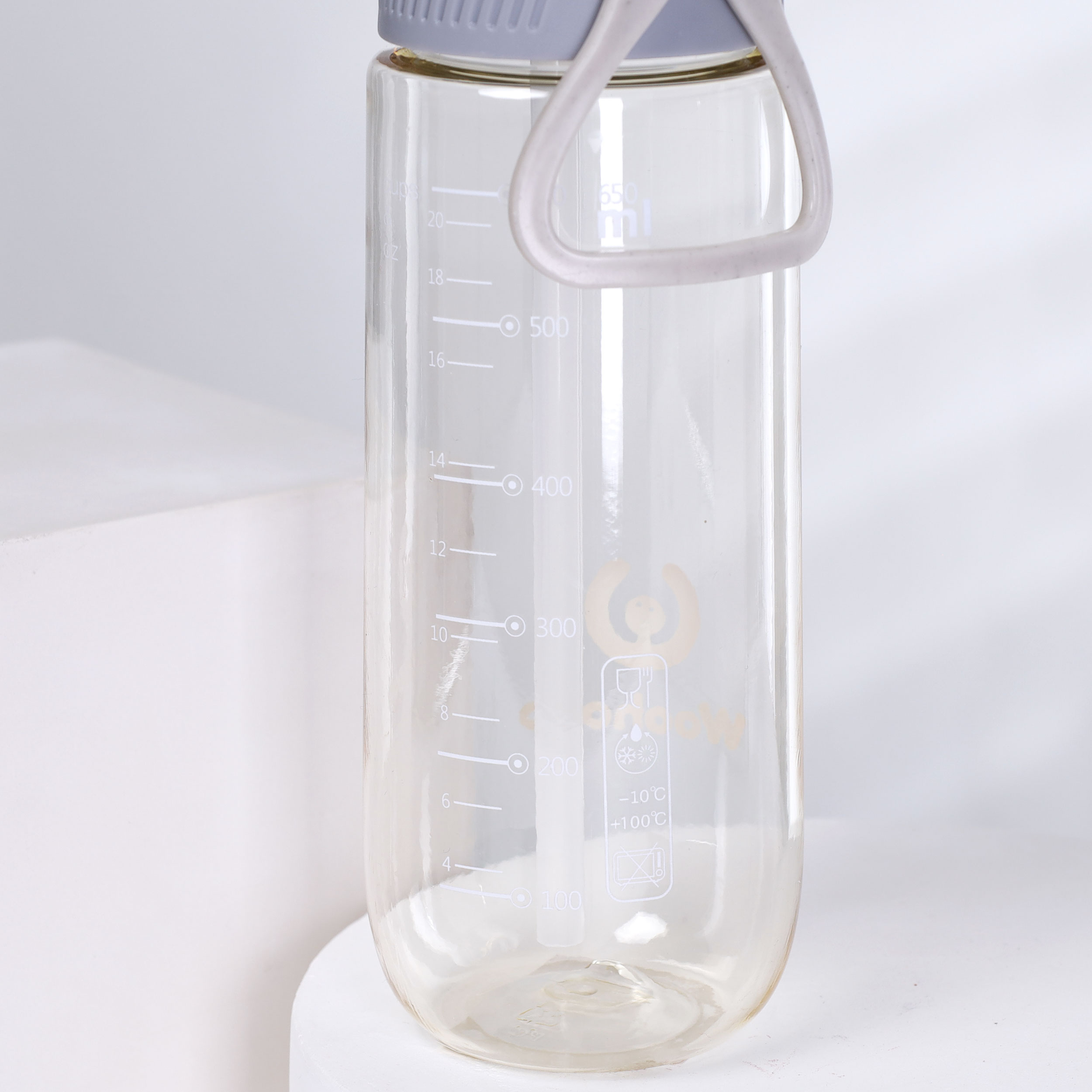 Бутылка для воды  650 ml Вуухууу-Woohooo / Пищевой PP / уп 80 / Прозрачная / АКЦИЯ