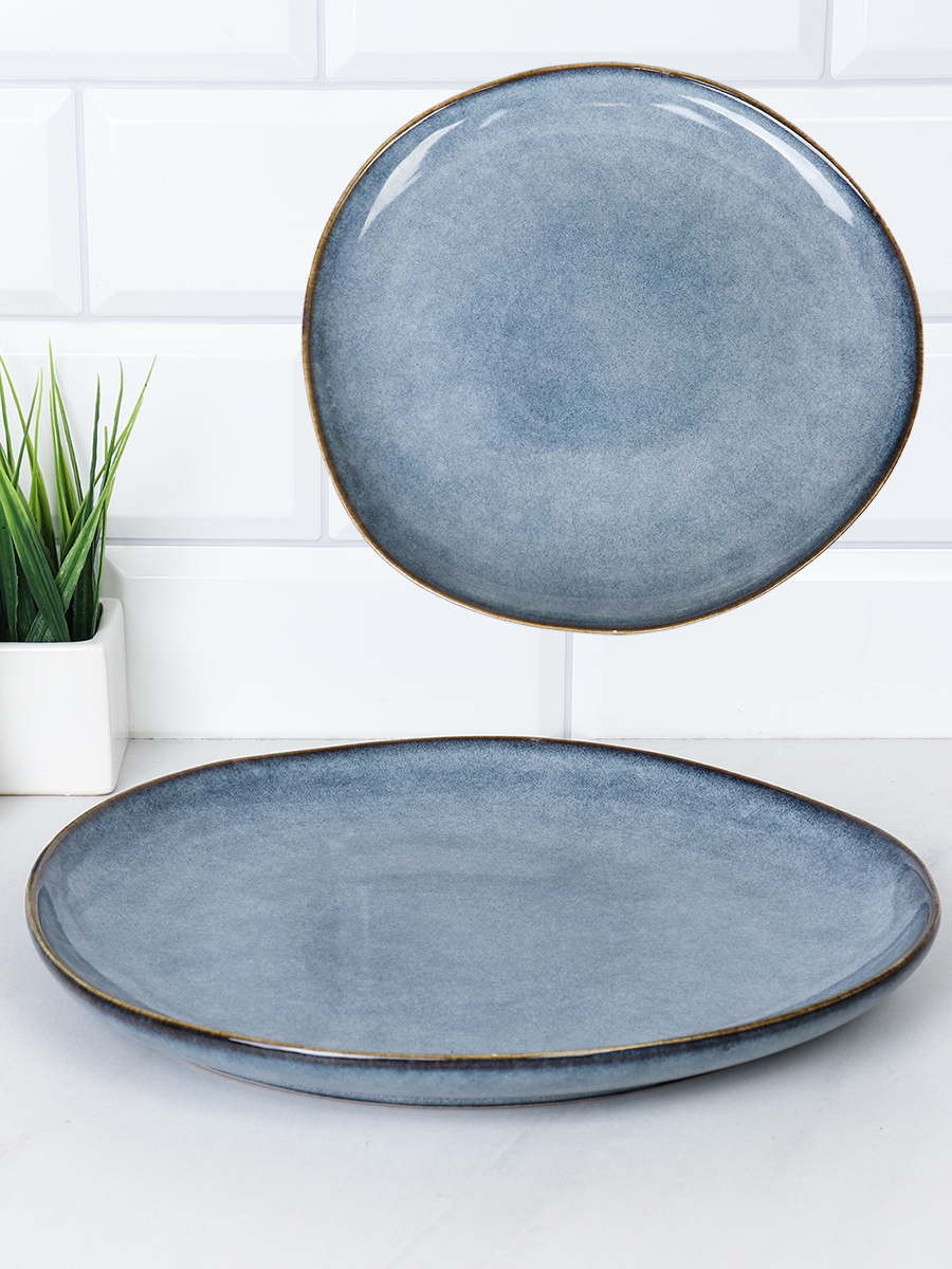 Тарелка 265 мм / 88015-10,5 /уп 6/12/ Глазурованное реактивное покрытие