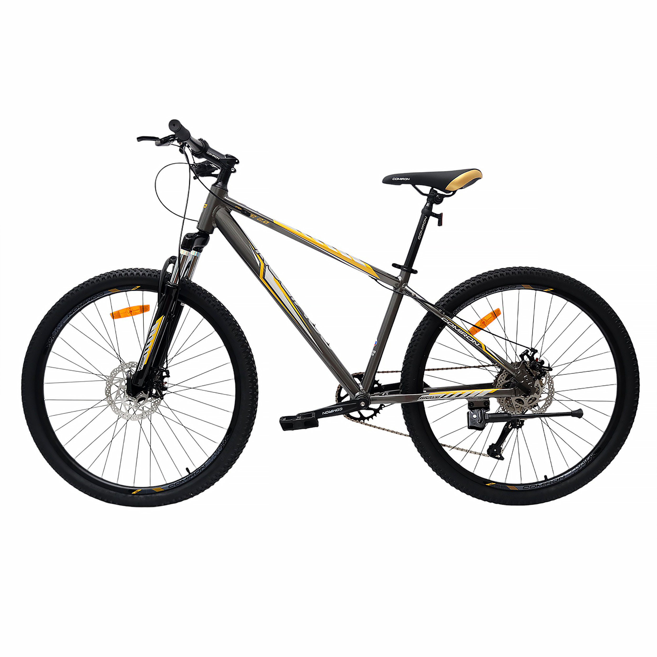 Велосипед 26" рама 15" 1х10sp COMIRON BRAVE 2.0 чёрное золото