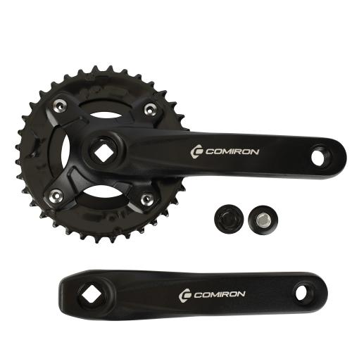 Система COMIRON JIA-CR-04, 170mm, 26/36T, AL+ST, квадрат, черный/уп10