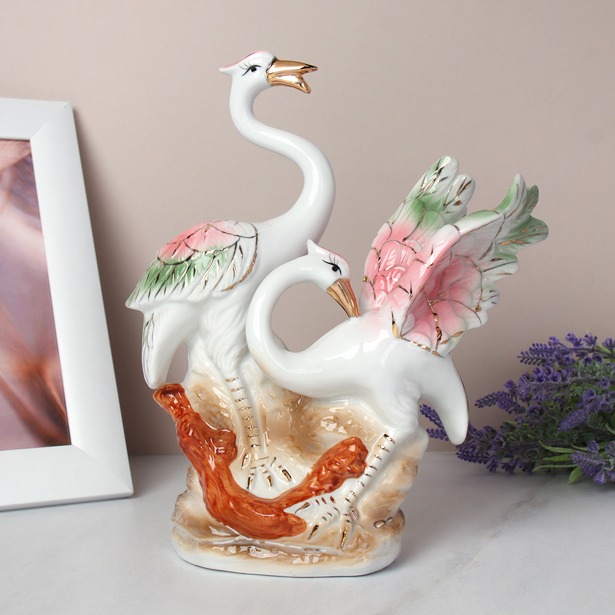 Статуэтка Аист  22 см / W20-11 /уп 24/