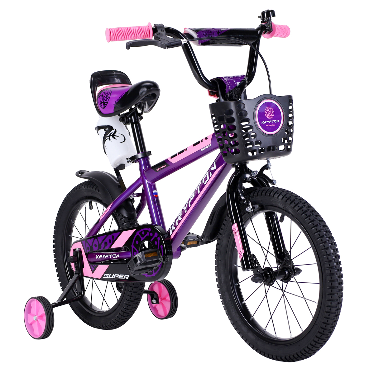 Велосипед 16" Krypton Super KS01VP16 фиолетово-розовый