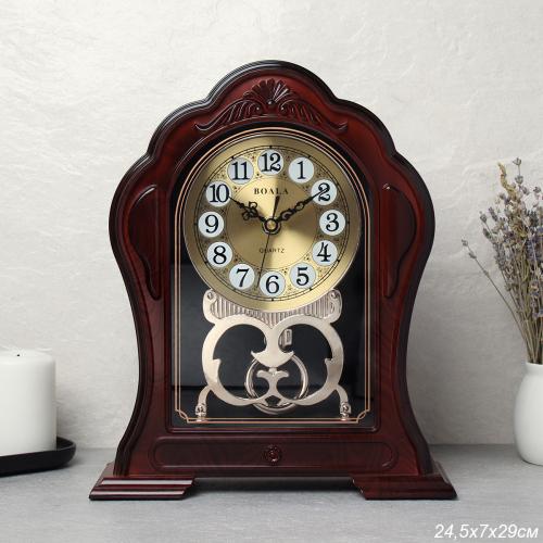 Часы настольные 29 см / T2897-1 /уп 20/коричневые