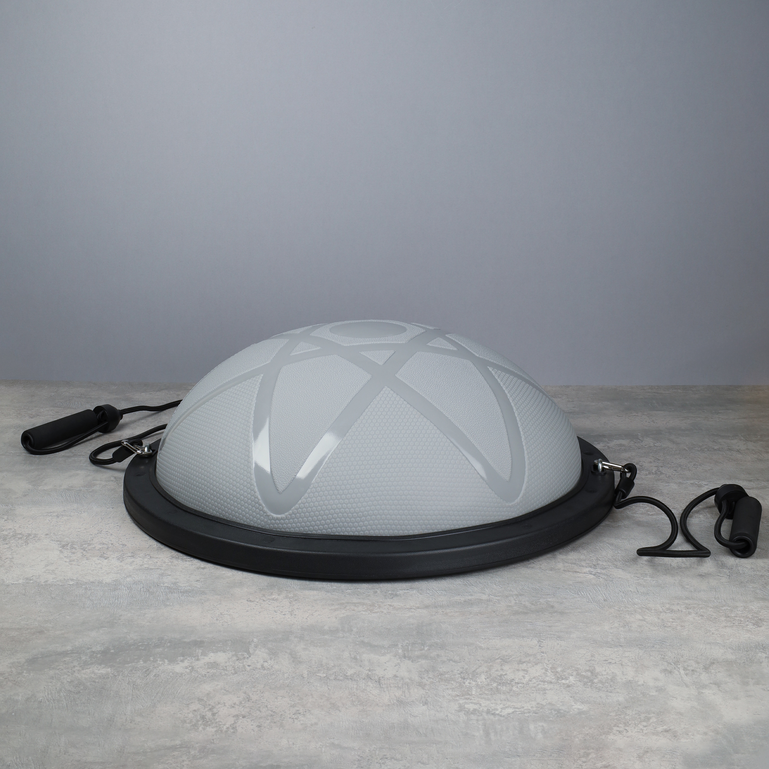 Полусфера балансировочная BOSU 58см Woohooo Stars эспандер, насос/ серый/ B58St-G/ уп5