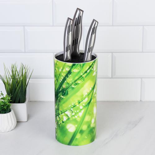 Подставка для ножей 22х11 см Круг / LD23-33 /уп 12/