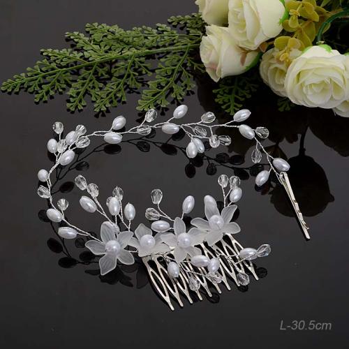 Гребень и веточка для волос 30,5 см / 278-10 /уп 12/с невидимками