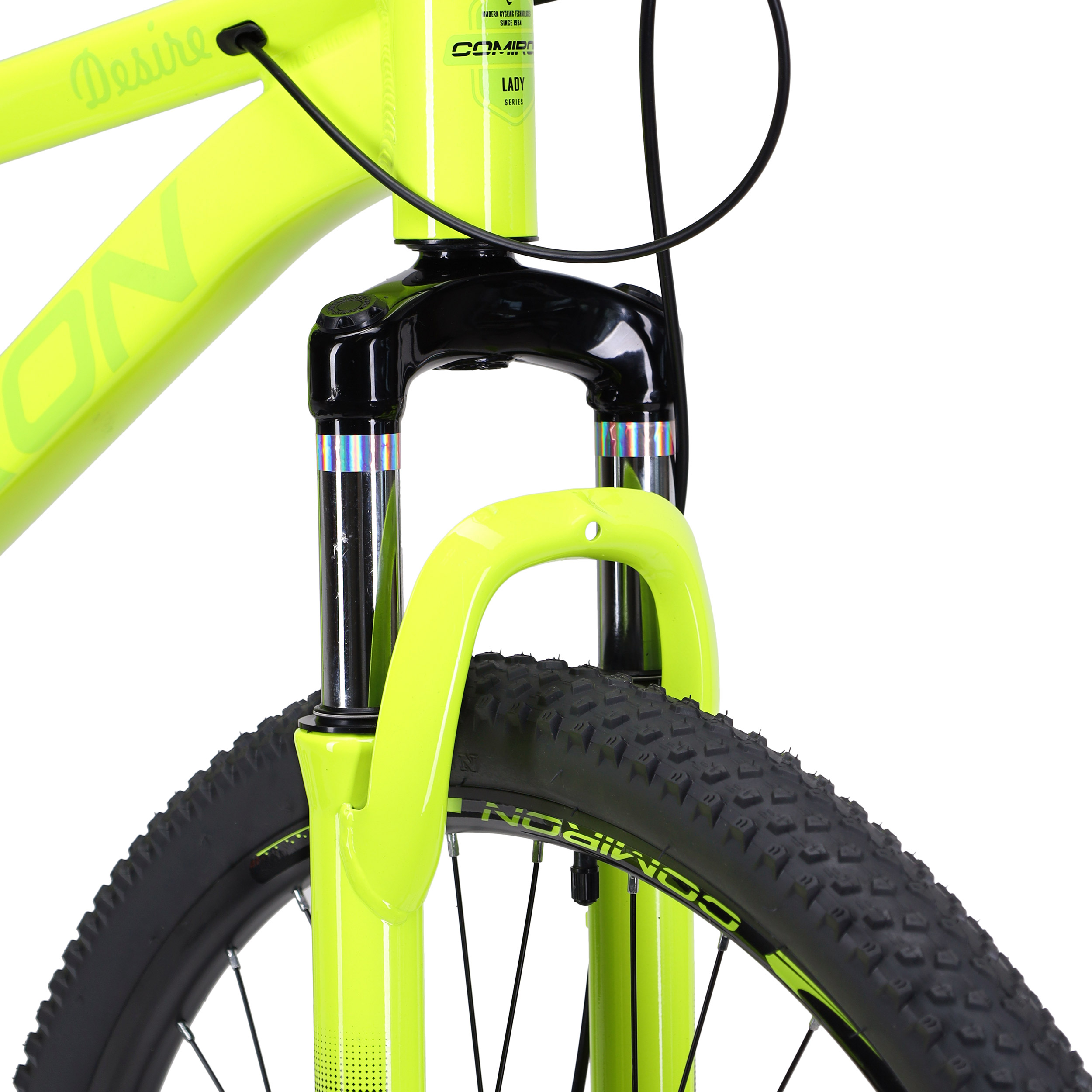 Велосипед 27,5" рама 17" 1х10sp COMIRON DESIRE зелёный лайм