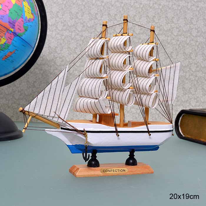Макет парусного корабля 20х19 см / 9351MP /уп 72/