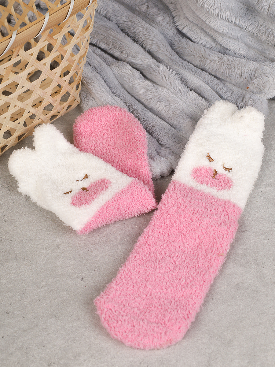 Носки женские флисовые р. 35-40 Лапки новогодний №5 / MNZ-16/5 /уп 12 /700654