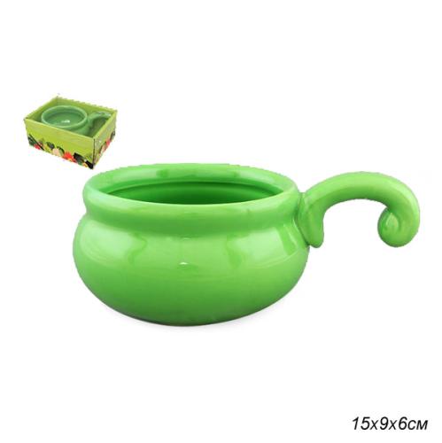 Кокотница 250 мл Зеленая / 110770 /уп 36/