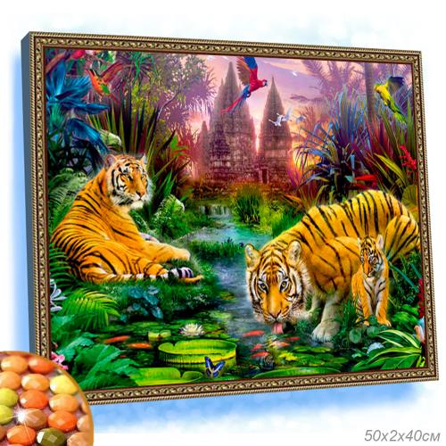 Алмазная мозаика на подрамнике 40x50 / YSG0001 /уп 30/полное заполнение ПРОМО АКЦИЯ