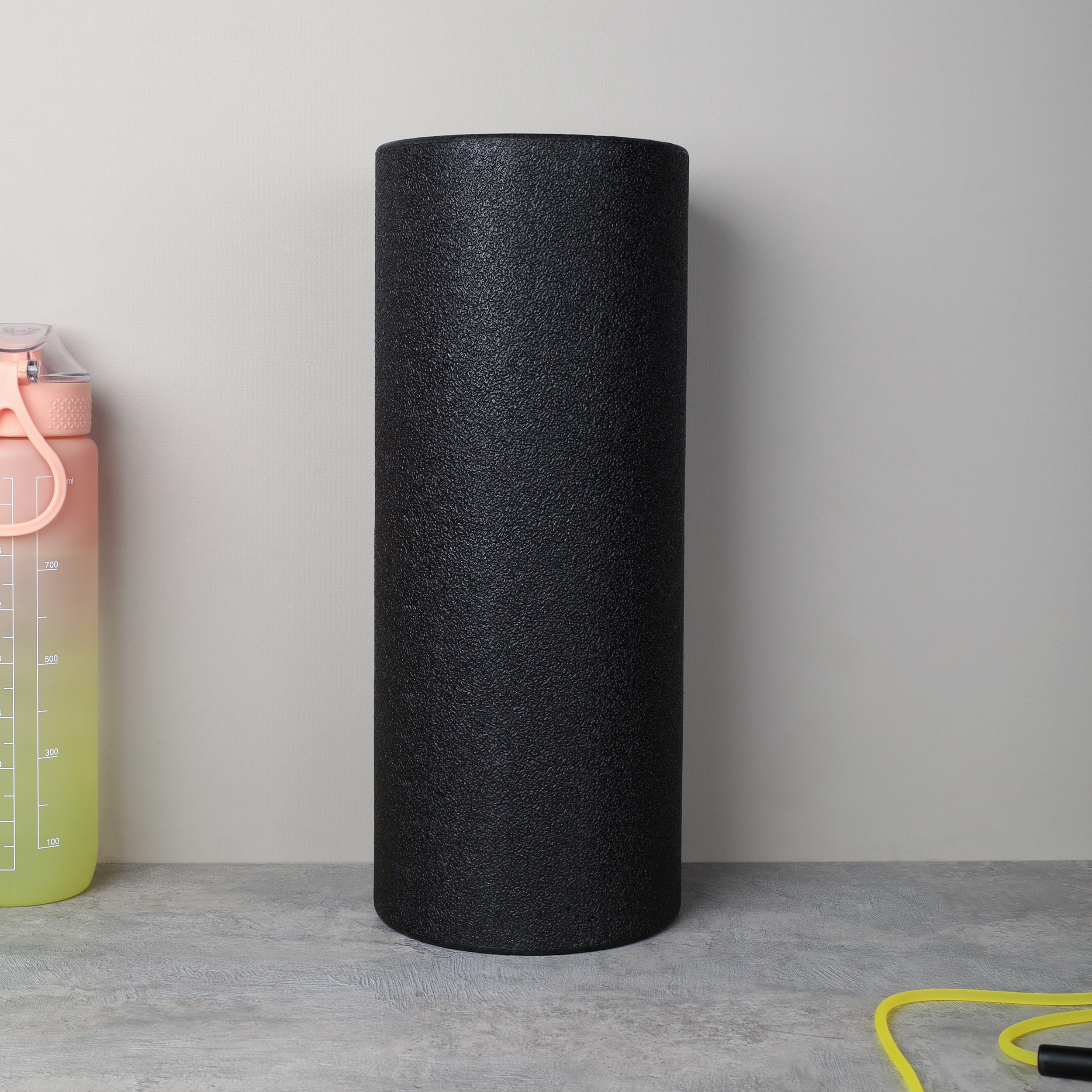 Набор массажный для МФР 5в1 / Ролик 37Х15/ мяч 8см /двойной мяч 16Х8 / массажный конус 9.8Х8  / массажная полусфера 9.8Х4.5 / Black /уп 12