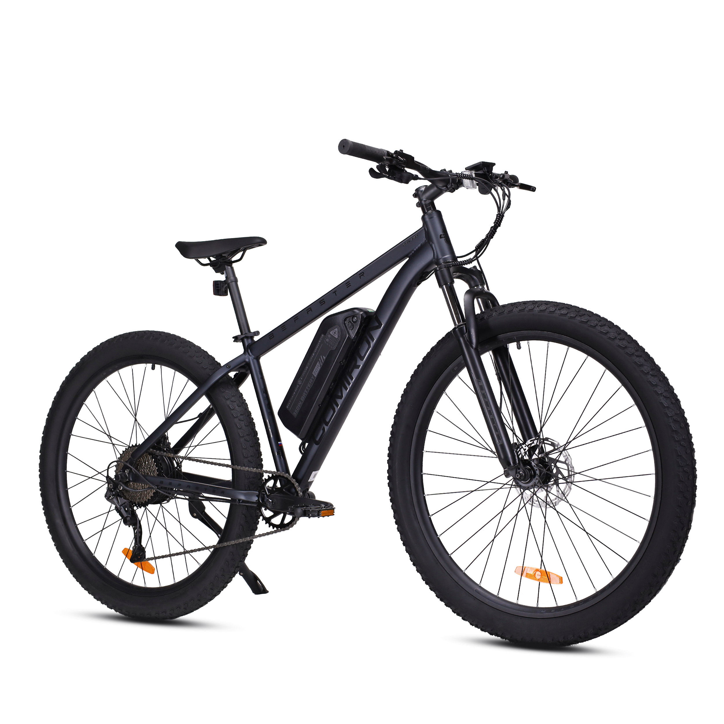 Электровелосипед 29"x3.0 рама 17" COMIRON BeFASTER 10SP SHIMANO, MT200, 11-42T, 350W 36V/20AH чёрный
